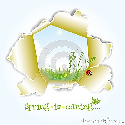 Spring illustration Vector Illustration