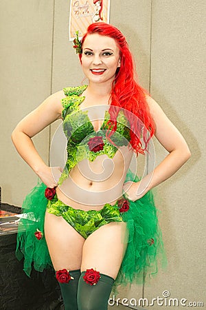 Spring Ivy cosplay at the London Film & Comic Con 2017 Editorial Stock Photo