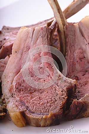 Spring Lamb Cutlets Stock Photo