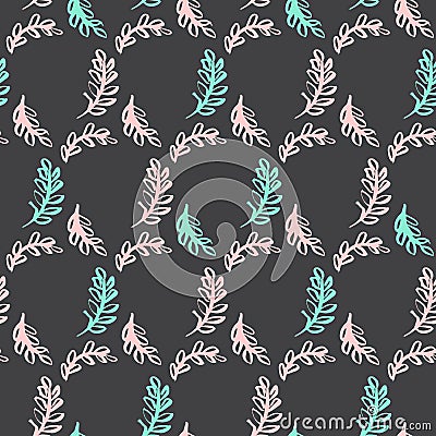 Spring Leaf Seamless Pattern Vector Illustration