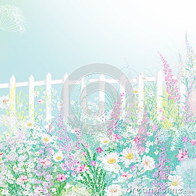 Spring nature background with lovely blossom. Stock Photo