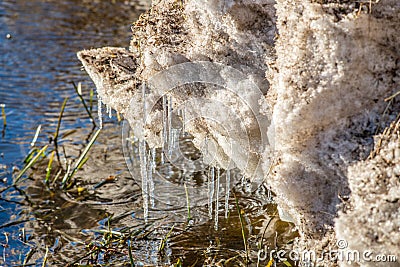 Melting ice Stock Photo