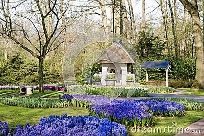 Spring in Keukenhof Garden Stock Photo