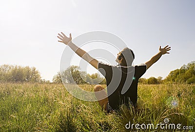 Spring relax Stock Photo