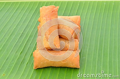 Spring Rolls. Stock Photo