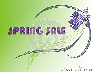Spring Sale Vector Illustration