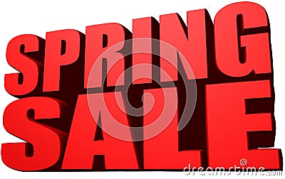 Spring sale Stock Photo