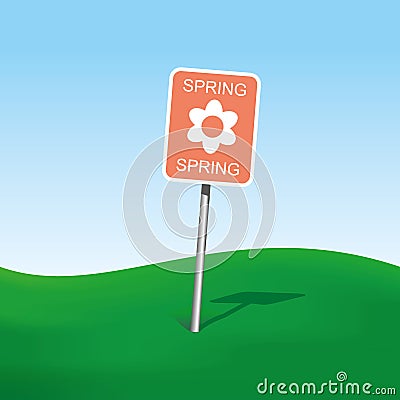 Spring sign Vector Illustration