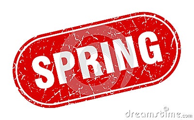 spring sign. spring grunge stamp. Vector Illustration