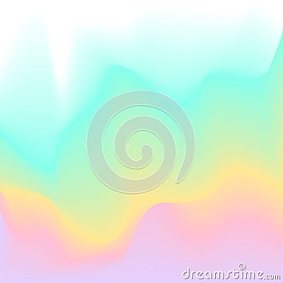 Spring sumemr blurred soft pastel color palette smooth gradient flow texture Vector Illustration