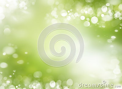 Spring or summer abstract background with bokeh lights. Stock Photo