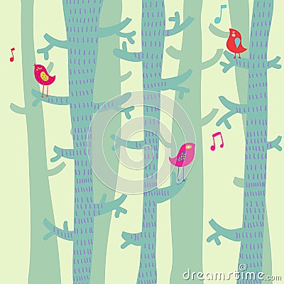 Spring time background Vector Illustration