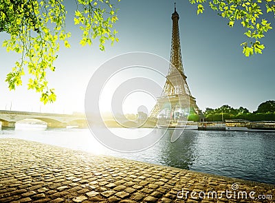 Spring time in Paris Stock Photo