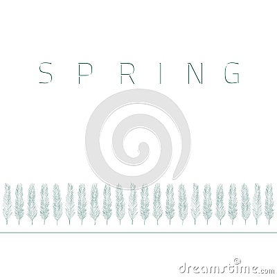 Spring tree Vector Illustration