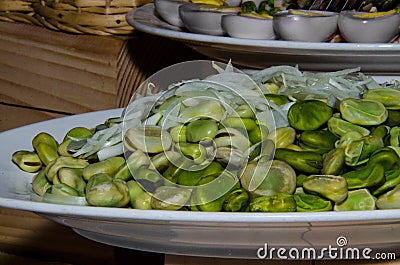 Spring vegetable salad Stock Photo