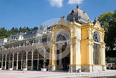 Colonnade in Marianske Lazne, Western Bohemia, Czech republic Stock Photo