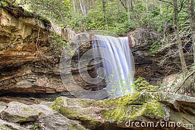 Spring Waterfall Stock Photo