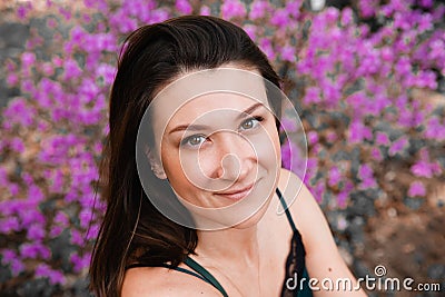Spring woman portrait Stock Photo