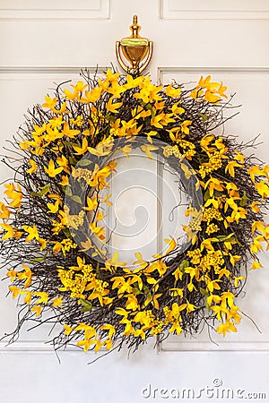Spring Wreath Stock Photo