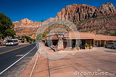 Springdale, Utah, USA - A small town near the Zion National Park Editorial Stock Photo