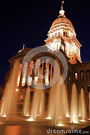 Springfield, Illinois - State Capitol Building Stock Photo