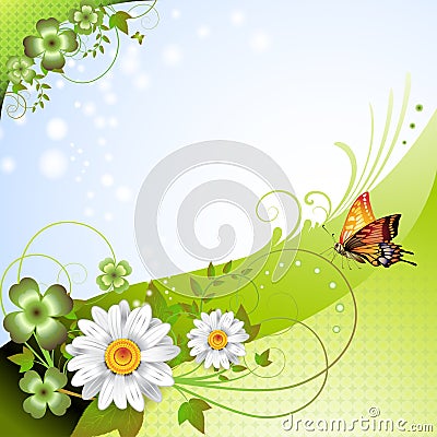 Springtime background Vector Illustration