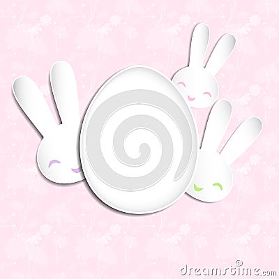 Springtime Easter holiday Background Vector Illustration