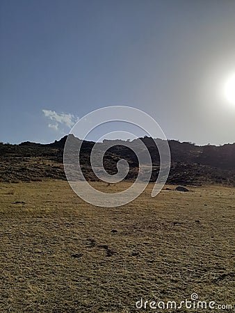 Springtime scenic landscape backroads Cheyenne Wyoming Stock Photo