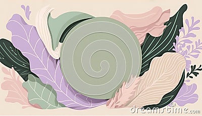 Springtime shopping sales, Womens Day, Mothers day greeting banner in pastel colors. Generative AI Stock Photo