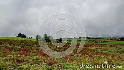 Springtime and stormy weather scenario Stock Photo