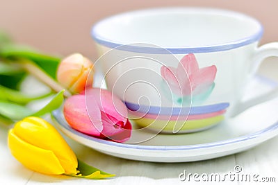 Springtime tea Stock Photo