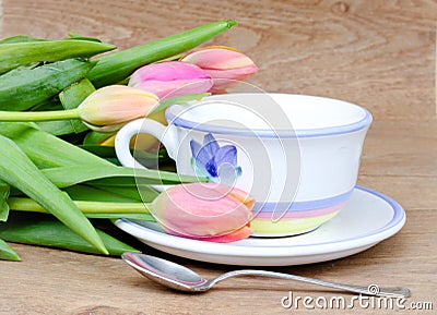 Springtime tea Stock Photo