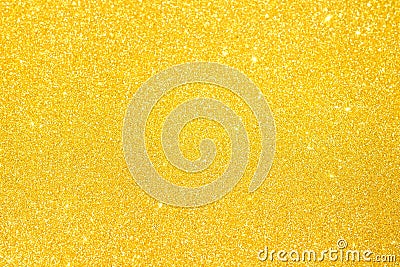 Sprinkle glitter gold dust textured abstract background Stock Photo
