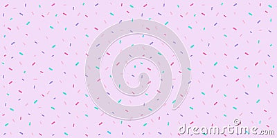 Sprinkle pattern seamless in pastel color for candy background, baby fabric print, bakery wallpaper, textile, sweet wrapping paper Stock Photo