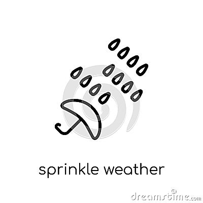 Sprinkle weather icon from Weather collection. Vector Illustration