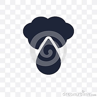 Sprinkle weather transparent icon. Sprinkle weather symbol design from Weather collection. Vector Illustration