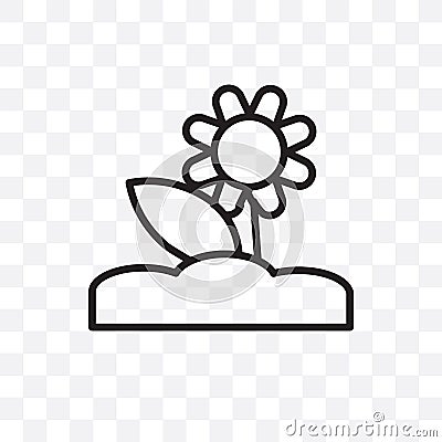 Sprinkle weather vector linear icon isolated on transparent background, Sprinkle weather transparency concept can be used for web Vector Illustration