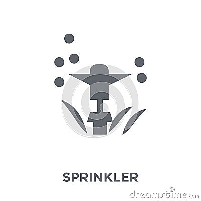 Sprinkler icon from Agriculture, Farming and Gardening collection. Vector Illustration