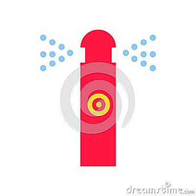 Sprinkler icon vector sign and symbol isolated on white background, Sprinkler logo concept Vector Illustration