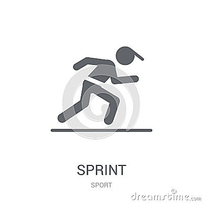 sprint icon. Trendy sprint logo concept on white background from Vector Illustration