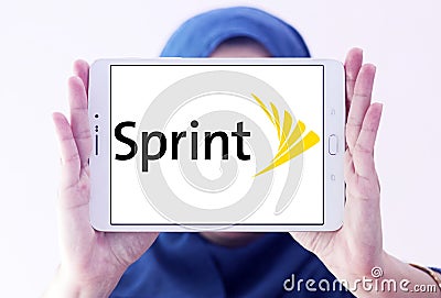 Sprint mobile operator logo Editorial Stock Photo