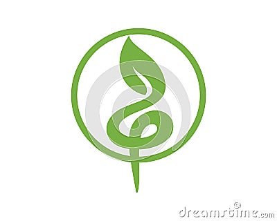 Sprout, Gardening and Lawncare Symbol Vector Illustration