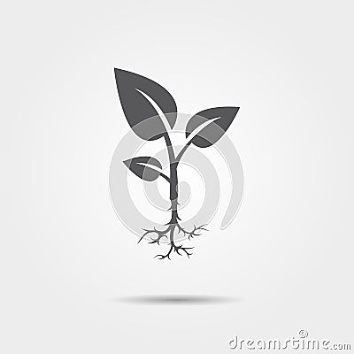 Sprout icon Vector Illustration