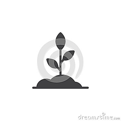 Sprout icon vector Vector Illustration