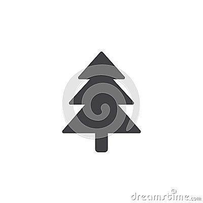 spruce icon , fir tree solid logo illustration, pictogram Cartoon Illustration