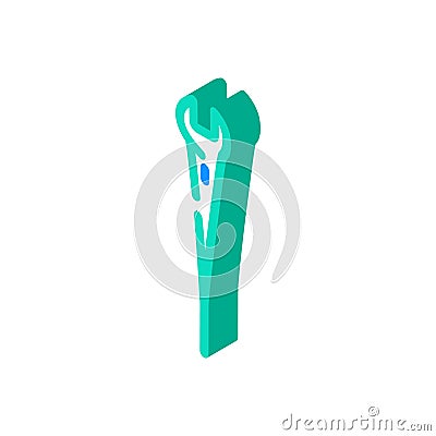 spud wrench isometric icon vector illustration Cartoon Illustration