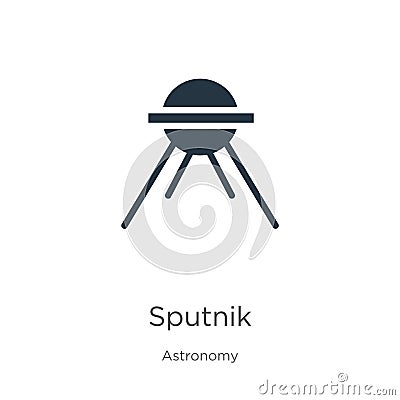 Sputnik icon vector. Trendy flat sputnik icon from astronomy collection isolated on white background. Vector illustration can be Vector Illustration