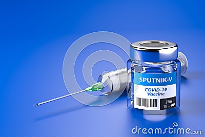 Sputnik V vaccination against COVID-19 Editorial Stock Photo