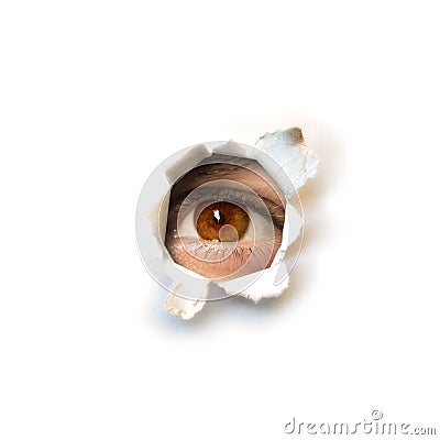 Spy eye Stock Photo