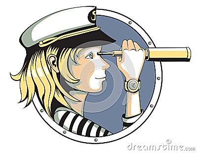 Spyglass Vector Illustration